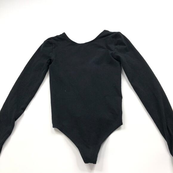 Wolford Tops - Wolford Leotard S/M? Pullover No Button Long Sleeve Top Black Faded PLS READ HRJ